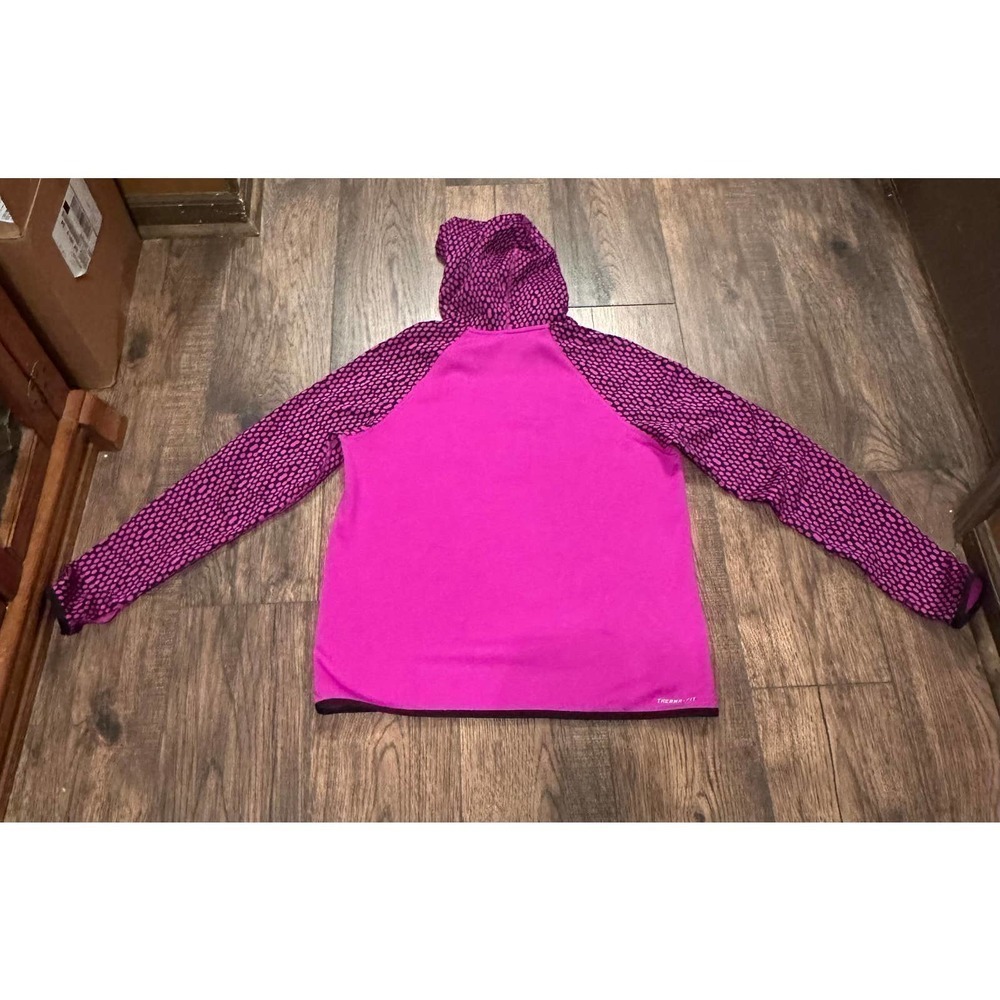 Nike Hoodie Purple / Magenta Therma-Fit High Neck Lightweight Size Medium - Picture 5 of 8